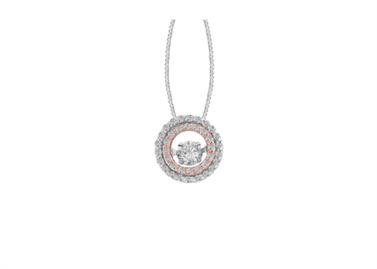 Two Tone Plated | CZ Studded Pendants